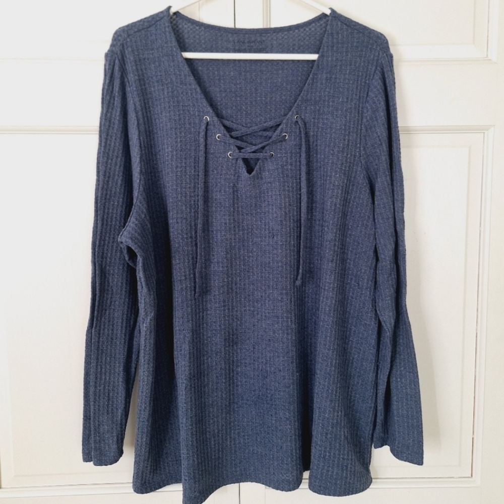 Lane Bryant lace-up tunic